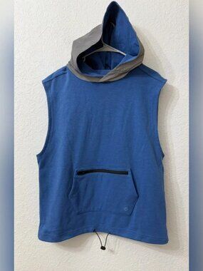 TomboyX - Hero Sleeveless Hoodie - Chrome Blue - 5x